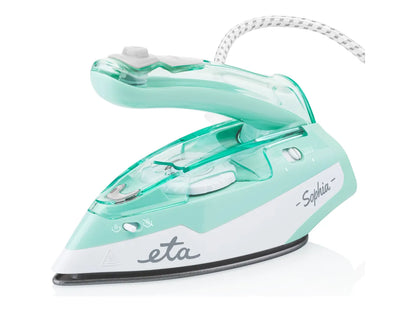 ETA | ETA127190000 Sophia | Steam Travel Iron | 1100 W | Water tank capacity 80 ml | Continuous steam 30 g/min | Steam boost performance 50 g/min | Green/White