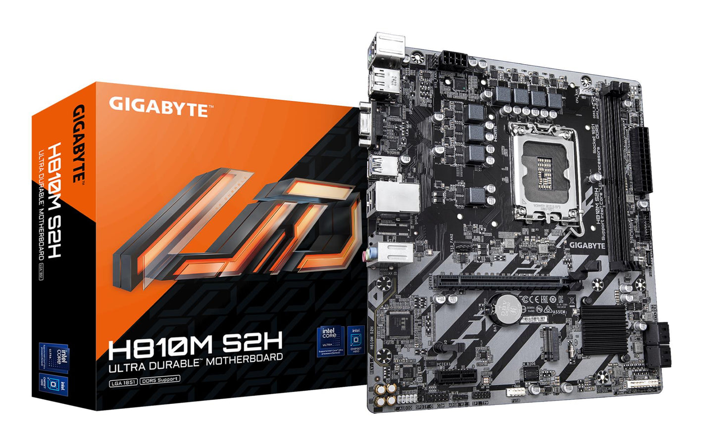 Mainboard|GIGABYTE|LGA1851|Micro-ATX|Memory DDR5|Memory slots 2|H810MS2H