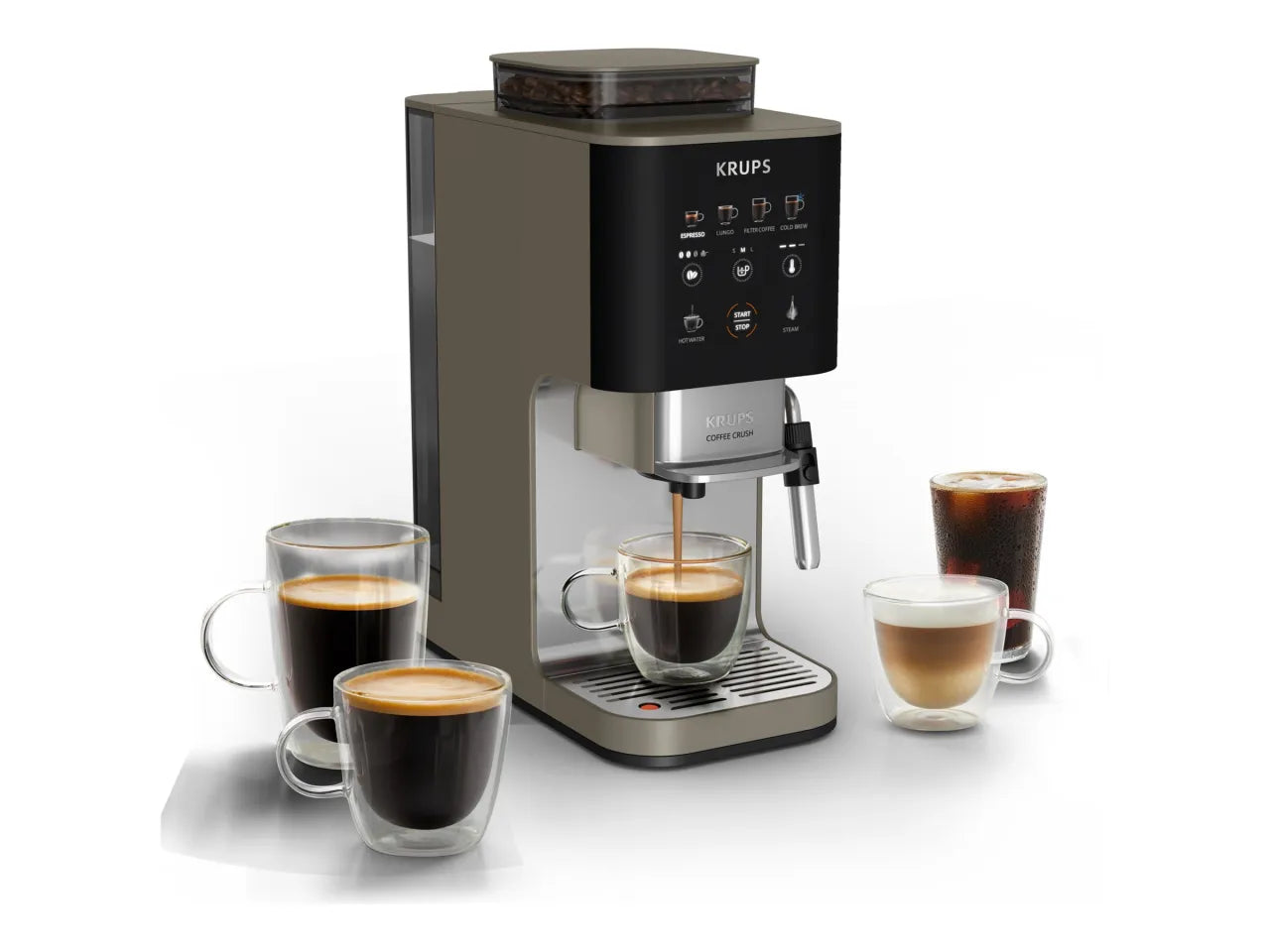 Krups Coffee Crush Experience Coffee maker SA403BE0, Black/Silver | Krups