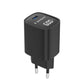 Gembird TA-UC-1C-PD60LCD-01-BK | 60W USB Type-C fast charger, LCD