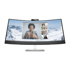 HP E34m G4 Curved Conferencing Monitor - 34" 3440x1440 WQHD 400-nit 75Hz AG, Curved, VA, USB-C(65W)/HDMI/DisplayPort, 4x USB-A, speakers, 5MP webcam, RJ-45 LAN, height adjustable/tilt/swivel, 3 years