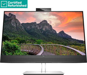 RENEW SILVER HP E27m G4 QHD Charging Conferencing Monitor - 27" 2560x1440 QHD 300-nit 75Hz AG, IPS, USB-C(65W)/HDMI/DisplayPort Daisy-Chain, 4x USB-A, speakers, 5MP webcam, RJ-45 LAN, height adjustable/tilt/swivel/pivot, 1 years