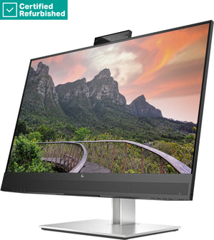 RENEW SILVER HP E27m G4 QHD Charging Conferencing Monitor - 27" 2560x1440 QHD 300-nit 75Hz AG, IPS, USB-C(65W)/HDMI/DisplayPort Daisy-Chain, 4x USB-A, speakers, 5MP webcam, RJ-45 LAN, height adjustable/tilt/swivel/pivot, 1 years