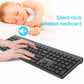 KEYBOARD WRL SLIM 2.4G+BT US/KB-WPS-03 GEMBIRD