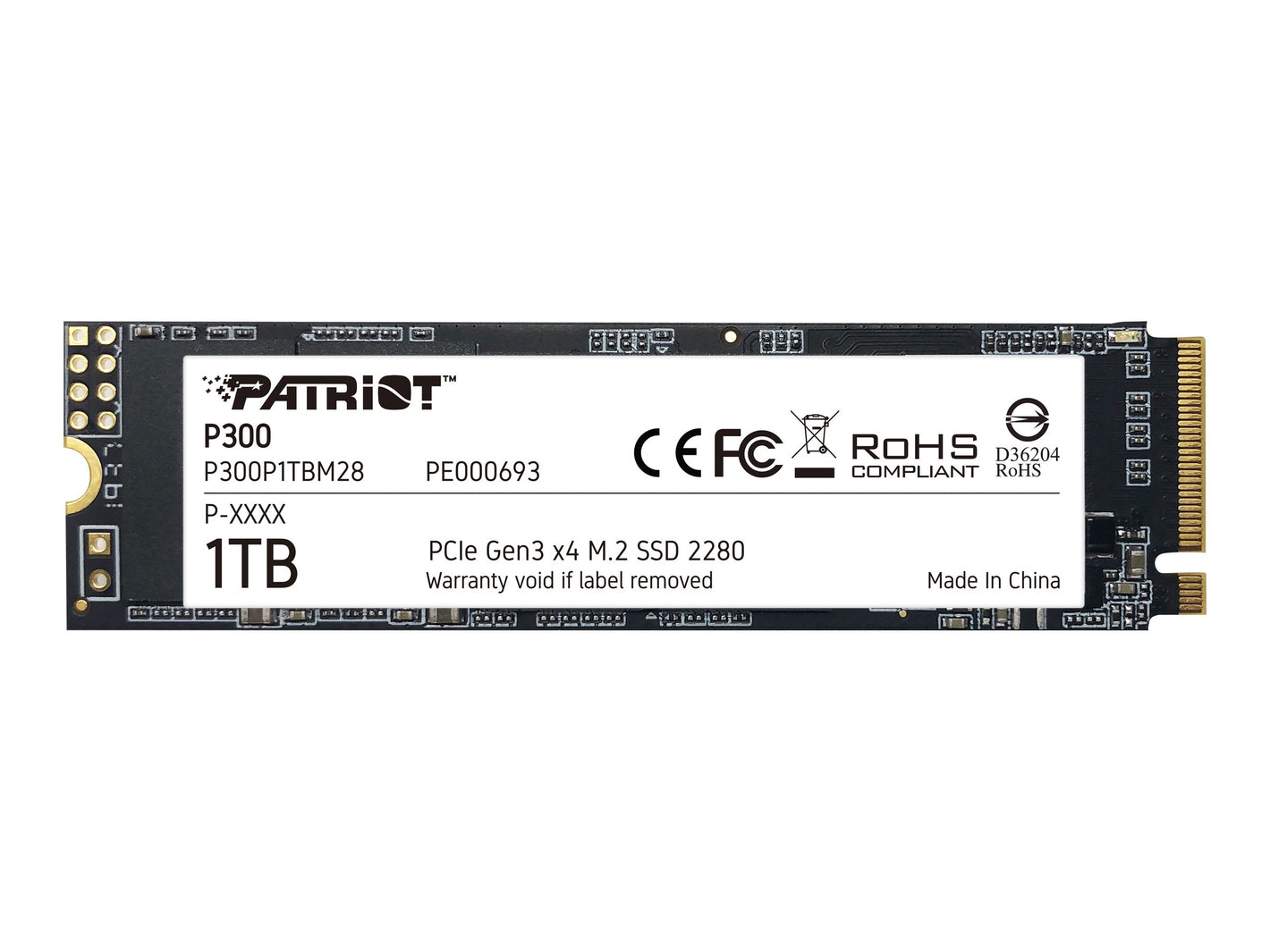 PATRIOT P300 1TB M2 2280 PCIe SSD