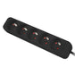 Lanberg Cable Power Strip, 5X French Outlets Quality-Grade Copper, 1.5 m | PS0-05E-0150-BK