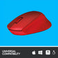 LOGITECH M330 Silent Plus Red - 2.4GHZ - EMEA