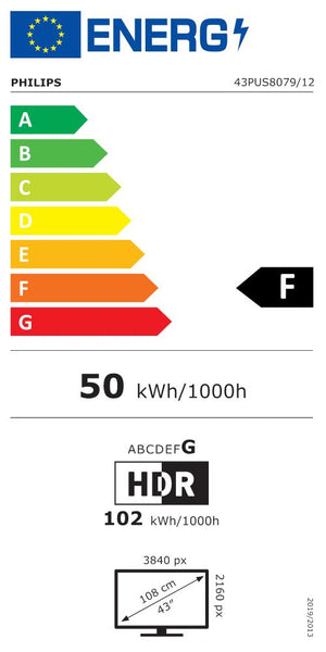 TV Set|PHILIPS|43"|4K/Smart|3840x2160|Wireless LAN|Bluetooth|Titan OS|43PUS8079/12