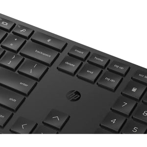 HP 655 Wireless Mouse Keyboard Combo, spill resistant - Black - US ENG