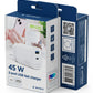 CHARGER USB UNIVERSAL 2P 45W/TA-UC-1A1C-PD45-01-W GEMBIRD