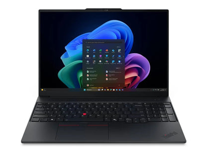 Lenovo ThinkPad E16 G4 Intel | Black | 16 " | IPS | WUXGA | 1920 x 1200 pixels | Anti-glare | Intel Core Ultra 5 | 325 | 16 GB | SODIMM DDR5 | Solid-state drive capacity 512 GB | Intel Graphics | Windows 11 Pro | 802.11be | Bluetooth version 5.4 | Ke...