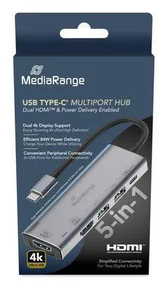 I/O HUB USB-C 5IN1/MRCS511 MEDIARANGE
