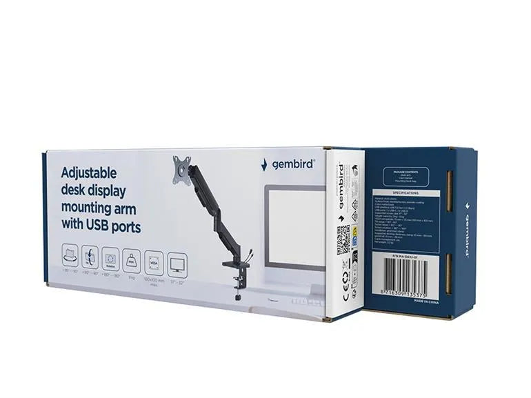 DISPLAY ACC MOUNTING ARM/17-32" MA-DA1U-01 GEMBIRD