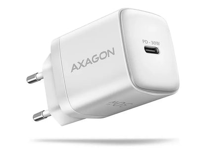 AXAGON Sil wallcharger 1x port USB-C, PD3.0 /PPS/QC4+/SFC/AFC/Apple, 30w | ACU-PD30W