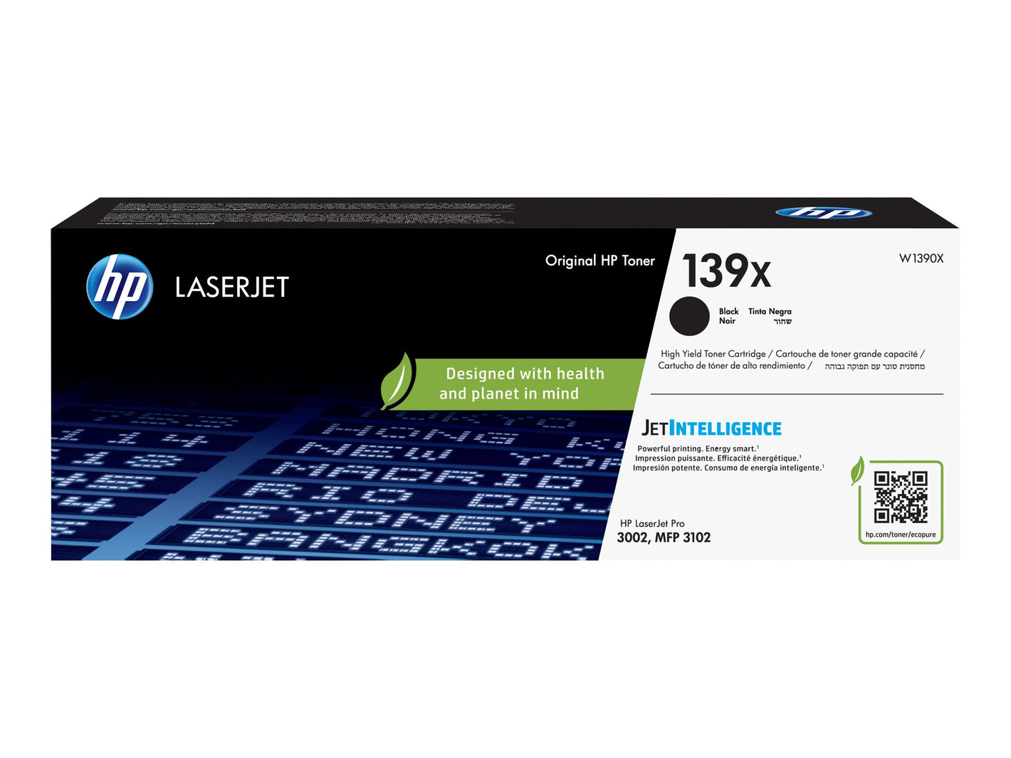 HP 139X High Yield Black Org LJ Toner