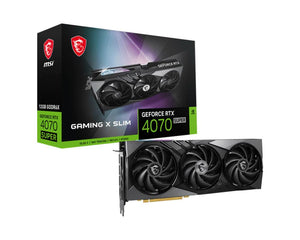 Graphics Card|MSI|NVIDIA GeForce RTX 4070 SUPER|12 GB|GDDR6X|192 bit|1xHDMI|3xDisplayPort|RTX4070SUPGAMXSLIM12G