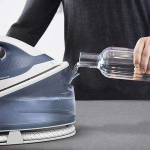 TEFAL Steam generator iron | FV2C41E0 Express Optimal | 2400 W | 1.2 L | 5 bar | Auto power off | Vertical steam function | Calc-clean function | Blue/White