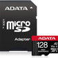 ADATA | AUSDX128GUI3V30SHA2-RA1 Memory Card | 128 GB | MicroSDXC | Flash memory class 10 | Adapter