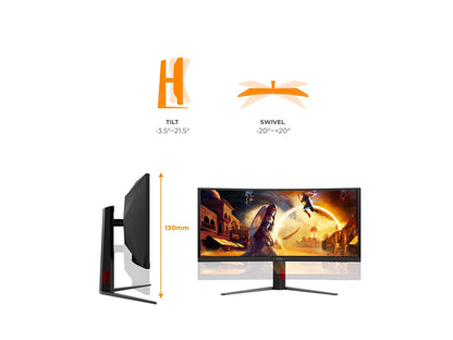 AOC CU34G4CA 34inch 3440x1440 Fast VA