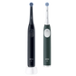 Oral-B Electric Toothbrush, Duo pack | iO2 Series | Rechargeable | For adults | Number of brush heads included 2 | Number of teeth brushing modes 3 | Night Black and Green Forest