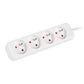 Lanberg | Cable Power Strip 4X French Outlets Quality-Grade Copper, 1.5 m | PS0-04E-0150-W