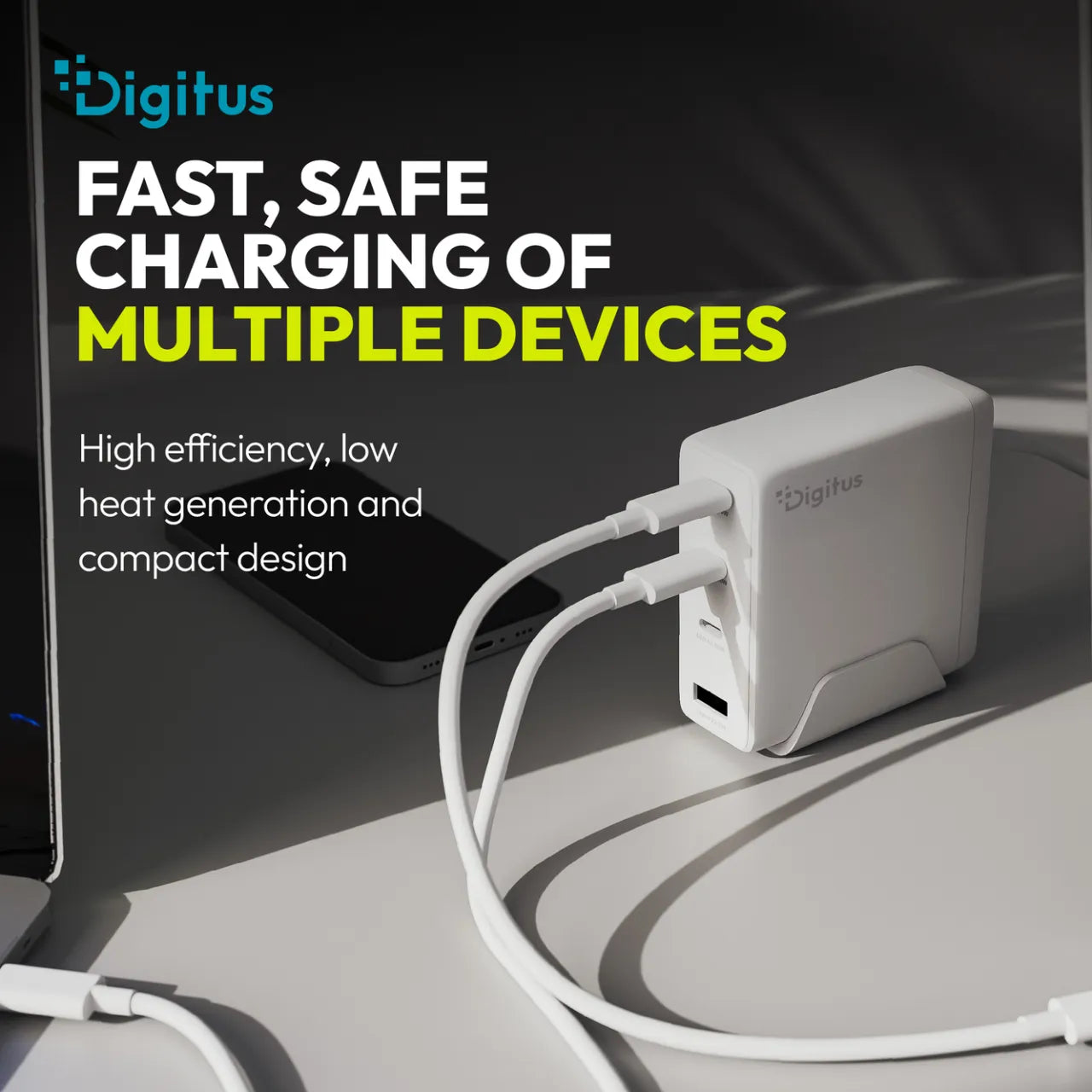 Digitus | USB GaN Charger 140W, 3x USB-C, 1x USB-A | DA-10305