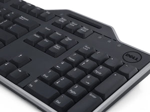 Dell Russian (QWERTY) Dell KB-813 Smartcard Reader USB Keyboard Black