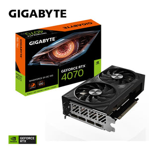 Graphics Card|GIGABYTE|NVIDIA GeForce RTX 4070|12 GB|GDDR6X|192 bit|PCIE 4.0 16x|Dual Slot Fansink|1xHDMI|3xDisplayPort|GV-N4070WF2OC-12GD