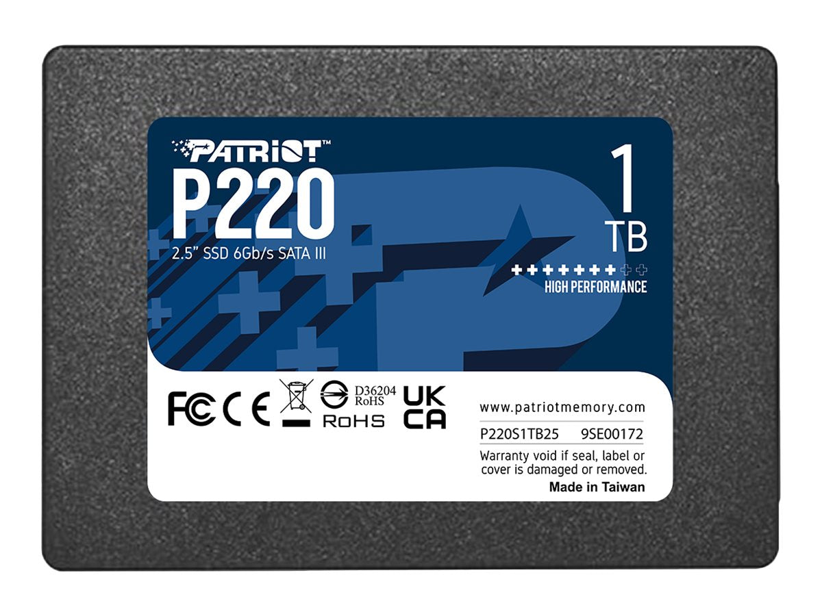 PATRIOT P220 SATA 3 1TB SSD 550/500MB/s