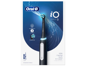 Oral-B Electric Toothbrush | iO3 Series | Rechargeable | For adults | Number of brush heads included 1 | Number of teeth brushing modes 3 | Black