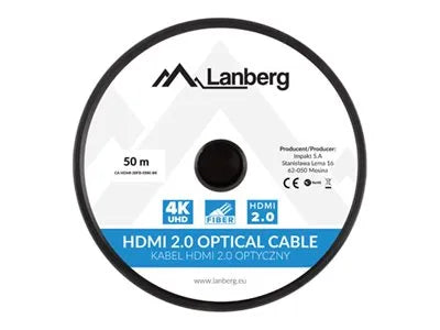 LANBERG HDMI M/M cable 50m optical AOC