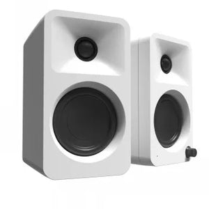 KANTO AUDIO 100W POWERED REFERENCE DESKTOP SPEAKERS WITH BLUETOOTH - WHITE, PAIR (INCLUDES TYPE C POWER CORD)