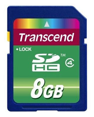 MEMORY SDHC 8GB/CLASS4 TS8GSDHC4 TRANSCEND