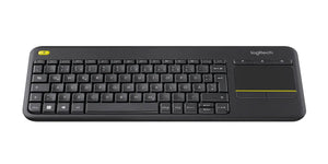 LOGITECH Wireless Touch Keyboard k400 plus black DE Layout