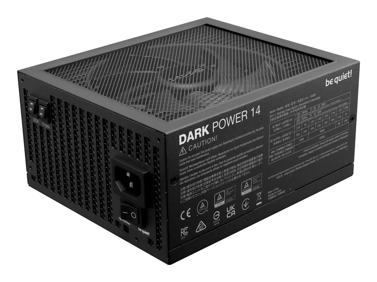 Power Supply|BE QUIET|ATX|PC|100 - 240 V|1000 W|BP020EU