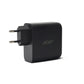 Acer 100W PD GaN Charger, 3 x USB C and 1 x USB A, EU Plug, 100W USB-C cable, Black, Retail Pack