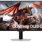 Monitor|SAMSUNG|32"|Gaming/Smart/4K|Panel OLED|3840x2160|16:9|0.03 ms|Speakers|Swivel|Pivot|Height adjustable|Tilt|Colour Silver|LS32DG802SUXDU