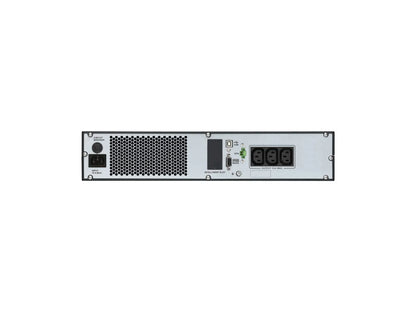 Schneider Electric Easy UPS, Rackmount 2U, Intelligent Card Slot, LCD, W/Rail Kit | SRV1KRIRK-E | 1000 VA | 900 W