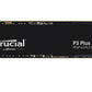 SSD|CRUCIAL|P3 Plus|4TB|M.2|PCIE|NVMe|3D NAND|Write speed 4100 MBytes/sec|Read speed 4800 MBytes/sec|TBW 800 TB|MTBF 1500000 hours|CT4000P3PSSD8