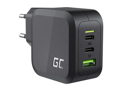 GREENCELL Charger PowerGaN 65W 2x USB-C