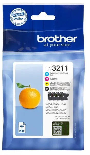 BROTHER LC3211VAL VALUE PACK (LC3211 BK/C/M/Y)