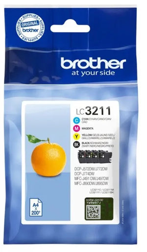 BROTHER LC3211VAL VALUE PACK (LC3211 BK/C/M/Y)