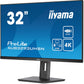 Iiyama ProLite XUB3293UHSN-B5 - LED monitor - 32' - 3840 x 2160 @60Hz (8.3 megapixel 4K UHD) - 350 cd/m² - 16:9 - 4ms - matte, black