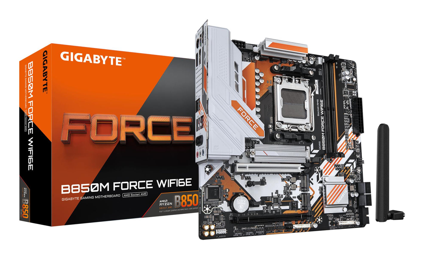 Mainboard|GIGABYTE|AMD B850|SAM5|Micro-ATX|Memory DDR5|Memory slots 2|B850MFORCEWF6E