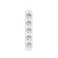 Lanberg Cable Power Strip, 5X French Outlets Quality-Grade Copper, 1.5 m | PS0-05E-0150-W