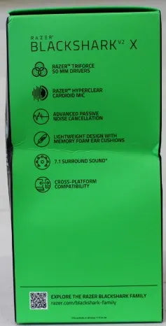 SALE OUT. Razer BlackShark V2 X Gaming Headset, Over-Ear, Wired, Microphone, Black | Razer | Gaming Headset | BlackShark V2 X | Wired | Over-Ear | DAMAGED PACKAGING | Warranty 24 month(s)