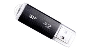 Silicon Power | USB 3.1 Flash Drive | Blaze B02 | 128 GB | USB 3.2 Gen 1/USB 3.1 Gen 1/USB 3.0/USB 2.0 | Black