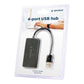 GEMBIRD USB 2.0 4-port hub black