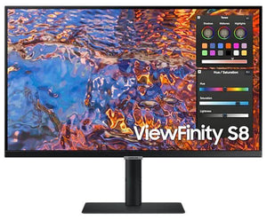 LCD Monitor|SAMSUNG|ViewFinity S8|32"|Business/4K|Panel IPS|3840x2160|16:9|60Hz|5 ms|Swivel|Pivot|Height adjustable|Tilt|Colour Black|LS32B800PXPXEN