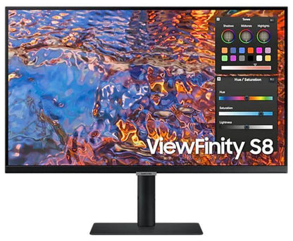 LCD Monitor|SAMSUNG|ViewFinity S8|32"|Business/4K|Panel IPS|3840x2160|16:9|60Hz|5 ms|Swivel|Pivot|Height adjustable|Tilt|Colour Black|LS32B800PXPXEN